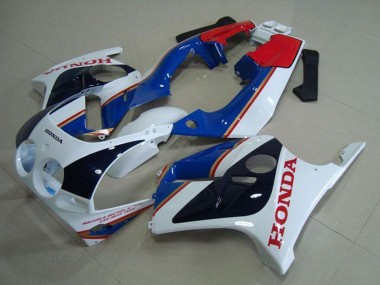 Cheap 1988-1989 Honda CBR250RR MC19 Motorcycle Fairings - White Red Blue Glossy Black