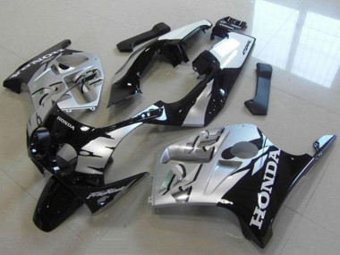Cheap 1988-1989 Honda CBR250RR MC19 Motorcycle Fairings - Silver Glossy Black