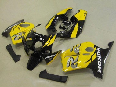 Cheap 1988-1989 Honda CBR250RR MC19 Motorcycle Fairings - Yellow Glossy Black
