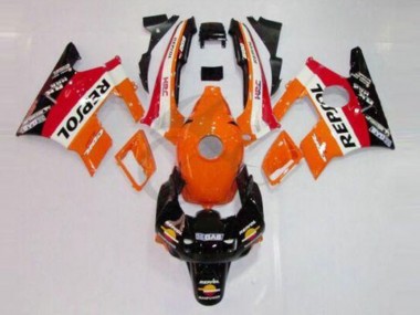 Cheap 1991-1994 Honda CBR600 F2 Motorcycle Fairings - Orange White Red Glossy Black Repsol