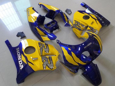 Cheap 1990-1998 Honda CBR250RR MC22 Motorcycle Fairing - Yellow Blue