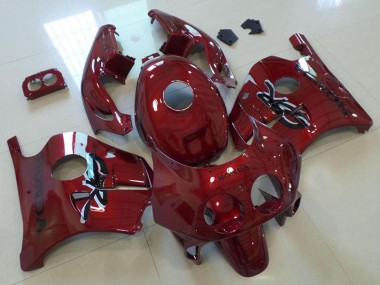 Cheap 1990-1998 Honda CBR250RR MC22 Motorcycle Fairings - Maroon Red
