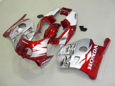 Cheap 1990-1998 Honda CBR250RR MC22 Motorcycle Fairings - Silver Red