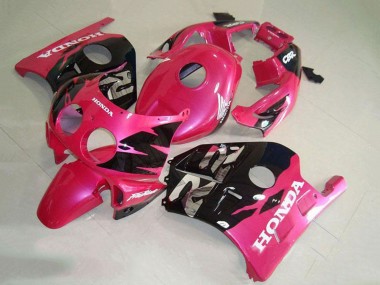 Cheap 1990-1998 Honda CBR250RR MC22 Motorcycle Fairing - Pink Glossy Black
