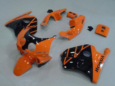 Cheap 1990-1998 Honda CBR250RR MC22 Motorcycle Fairing - Orange Glossy Black
