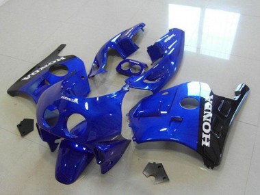Cheap 1990-1998 Honda CBR250RR MC22 Motorcycle Fairings - Blue Glossy Black White Decals