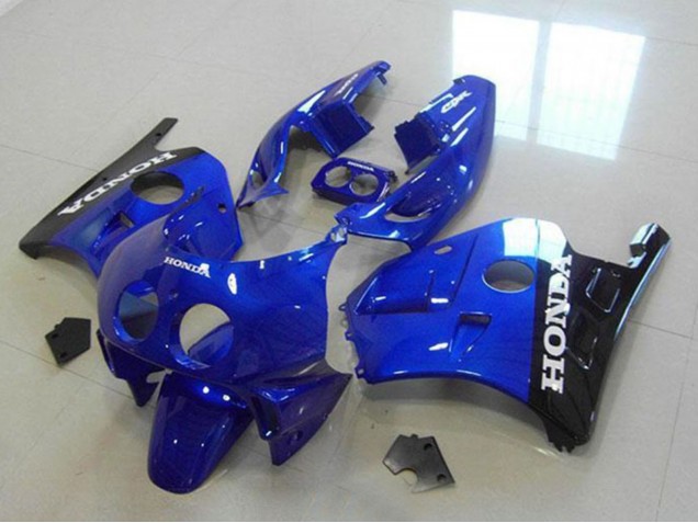 1990-1998 Honda CBR250RR MC22 Motorcycle Fairings - Blue Glossy Black White Decals