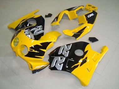 Cheap 1990-1998 Honda CBR250RR MC22 Motorcycle Fairing - Yellow Glossy Black