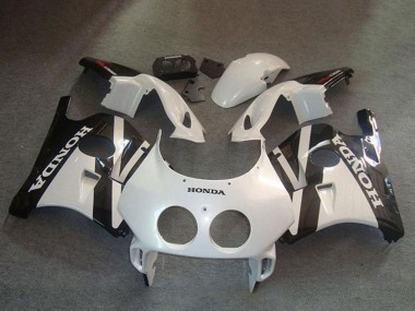 Cheap 1990-1998 Honda CBR250RR MC22 Motorcycle Fairing Kits - White Glossy Black