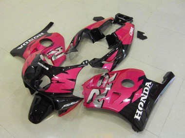 Cheap 1990-1998 Honda CBR250RR MC22 Motorcycle Fairings - Pink Glossy Black