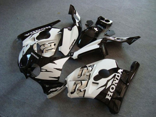 1990-1998 Honda CBR250RR MC22 Motorcycle Fairing - White Glossy Black