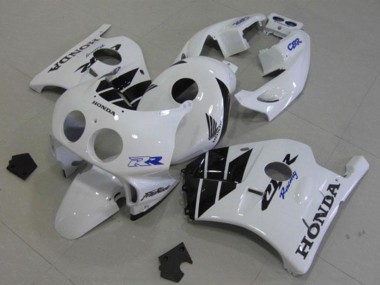 Cheap 1990-1998 Honda CBR250RR MC22 Motorcycle Fairings - White Glossy Black
