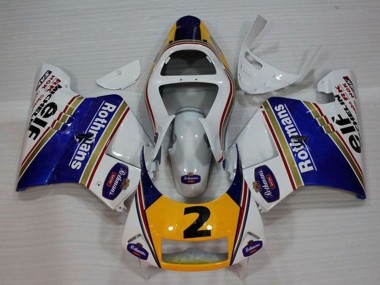 Cheap 1994-1996 Honda NSR250R MC28 P4 Motorcycle Fairings - White Blue Yellow Gold Rothmans Elf 2