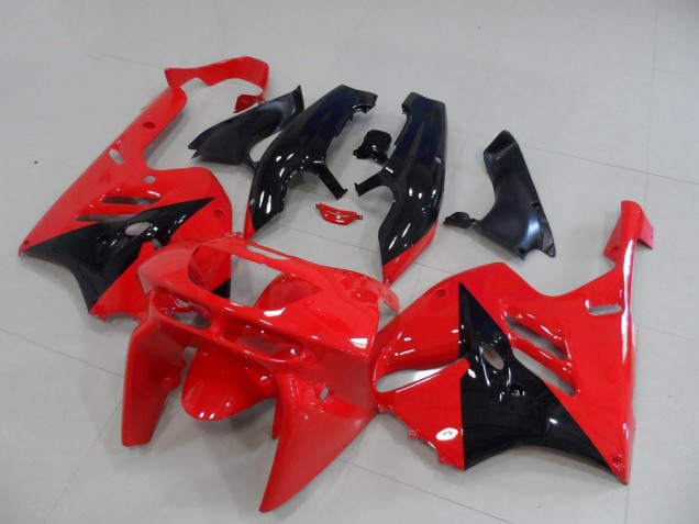 1994-1997 Kawasaki ZX9R Motorcycle Fairings - Red Glossy Black