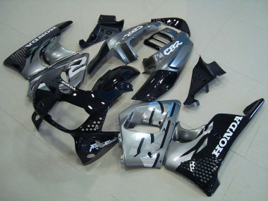 Cheap 1996-1997 Honda CBR900RR 893 Motorcycle Fairings - Silver Glossy Black