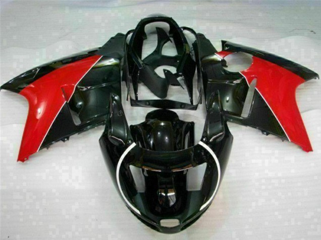 1996-2007 Honda CBR1100XX Blackbird Motorcycle Fairings - Red Glossy Black