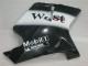 1996-2007 Honda CBR1100XX Blackbird Motorcycle Fairings - Glossy Black White West