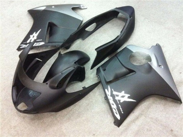 1996-2007 Honda CBR1100XX Blackbird Motorcycle Fairings - Matte Black Silver