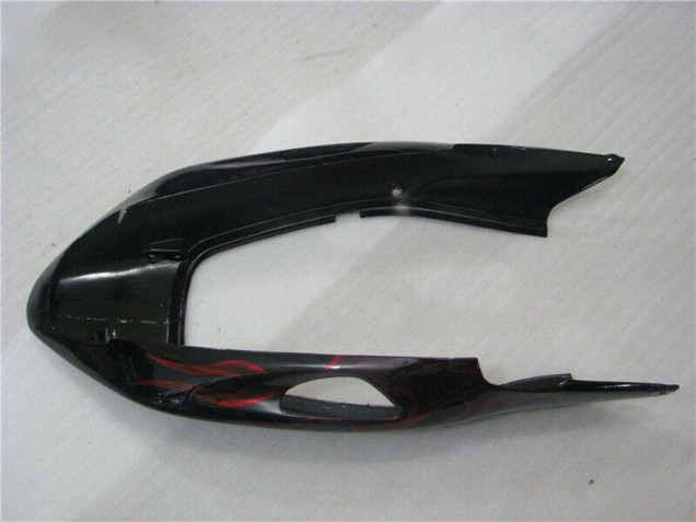 1996-2007 Honda CBR1100XX Blackbird Abs Motorcycle Fairings - Glossy Black Red Flame