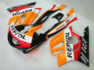 Cheap 1995-1996 Honda CBR600 F3 Motorcycle Fairing - Orange White Red Glossy Black Repsol