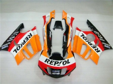 Cheap 1995-1996 Honda CBR600 F3 Motorcycle Fairing - Orange White Red Glossy Black Repsol