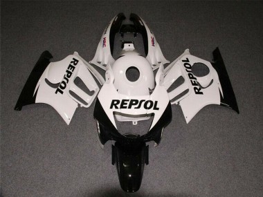 Cheap 1997-1998 Honda CBR600 F3 Motorcycle Fairings - White Glossy Black Repsol