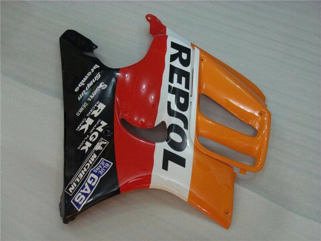 1995-1996 Honda CBR600 F3 Motorcycle Fairings - Orange White Red Glossy Black Repsol