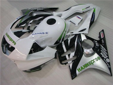 Cheap 1995-1996 Honda CBR600 F3 Motorcycle Fairings - White Silver Green Hannspree