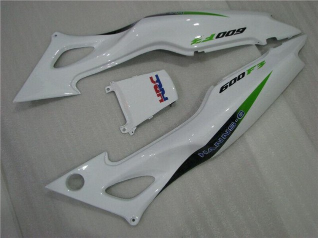 1995-1996 Honda CBR600 F3 Motorcycle Fairings - White Silver Green Hannspree
