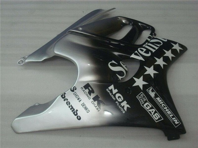 1995-1996 Honda CBR600 F3 Motorcycle Fairings - Silver Glossy Black SevenStars