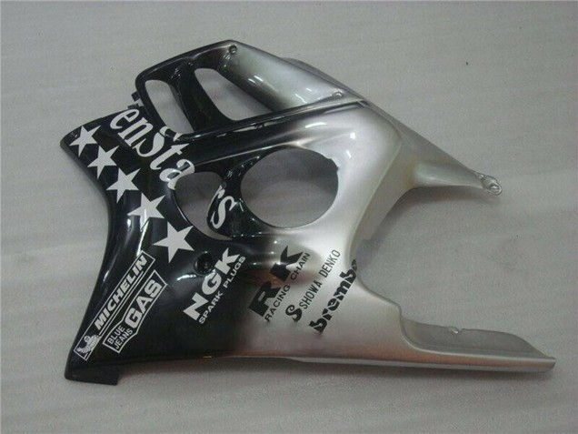 1995-1996 Honda CBR600 F3 Motorcycle Fairings - Silver Glossy Black SevenStars