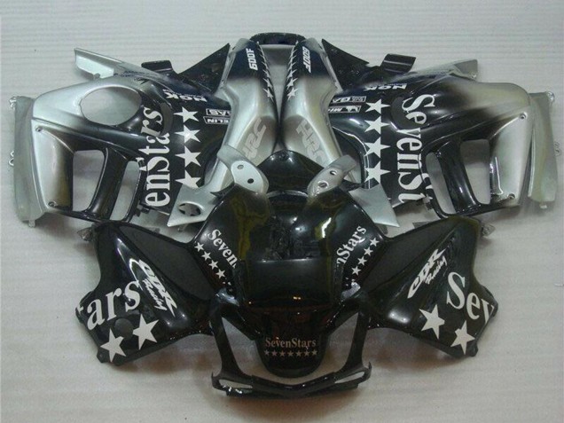 1995-1996 Honda CBR600 F3 Motorcycle Fairings - Silver Glossy Black SevenStars