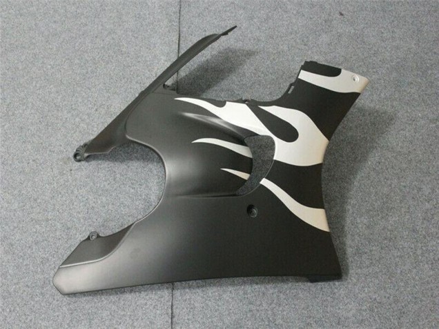 1995-1996 Honda CBR600 F3 Motorcycle Fairings - White Matte Black Flame