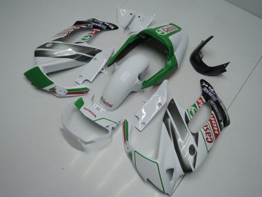 Cheap 1997-2005 Honda VTR1000F Motorcycle Fairings - White Green Glossy Black Castrol