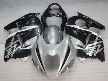 Cheap 1996-2007 Suzuki GSXR 1300 Hayabusa Motorcycle Fairings - Silver Black
