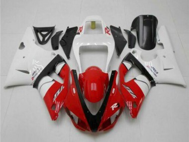 Cheap 1998-1999 Yamaha YZF R1 Motorcycle Fairings - White Red Black