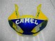 1998-2002 Yamaha YZF R6 Motorcycle Fairings - Yellow Blue White Camel Motul
