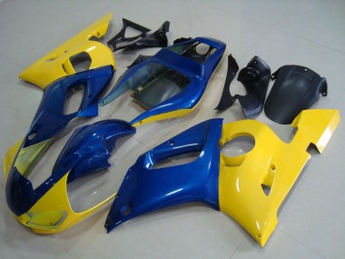 Cheap 1998-2002 Yamaha YZF R6 Motorcycle Fairings - Yellow Blue