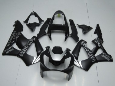 Cheap 2000-2001 Honda CBR900RR 929 Motorcycle Fairings - Matte Black Silver Cauloises