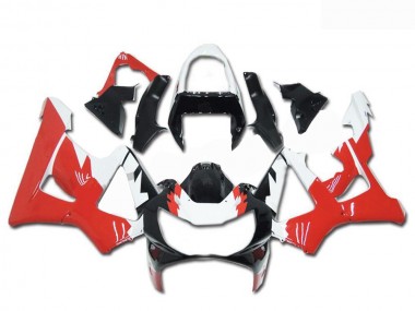 Cheap 2000-2001 Honda CBR900RR 929RR Motorcycle Fairings - White Red Glossy Black
