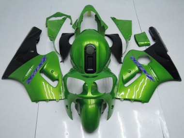 Cheap 2000-2001 Kawasaki ZX12R Motorcycle Fairings - Green Black Blue