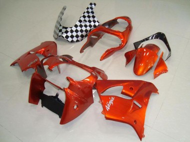 Cheap 2000-2001 Kawasaki ZX9R Motorcycle Fairings - Orange
