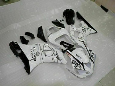Cheap 2000-2001 Yamaha YZF R1 Motorcycle Fairings - White Black Corona Extra