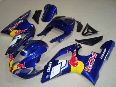 Cheap 2000-2001 Yamaha YZF R1 Motorcycle Fairings - Blue White Yellow Red Bull