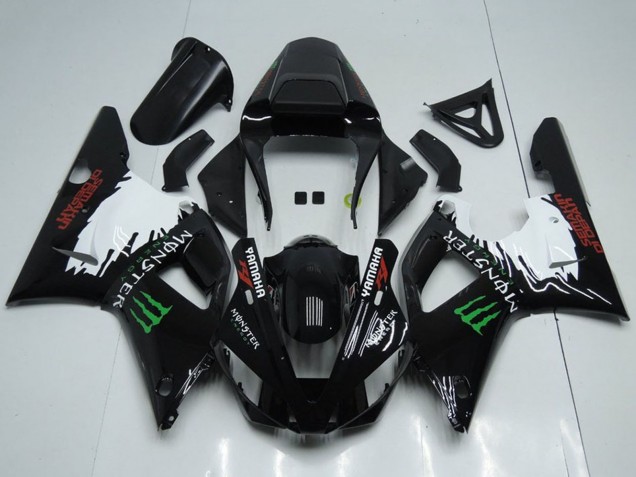2000-2001 Yamaha YZF R1 Motorcycle Fairings - Glossy Black White Red Green Monster