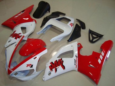 Cheap 2000-2001 Yamaha YZF R1 Motorcycle Fairing - White Red