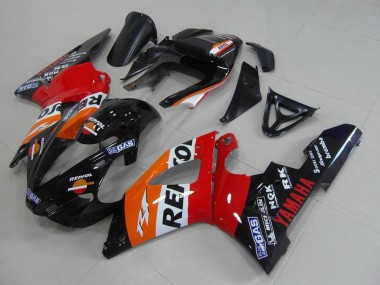 Cheap 2000-2001 Yamaha YZF R1 Motorcycle Fairings - Orange White Red Black Repsol