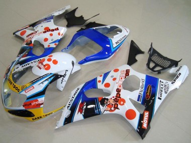 Cheap 2000-2002 Suzuki GSXR 1000 Motorcycle Fairings - White Blue Red Yellow Black Dark Dog Motul Pepe Phone