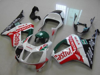 Cheap 2000-2006 Honda VTR1000 Bike Fairings - White Red Green Glossy Black Castrol