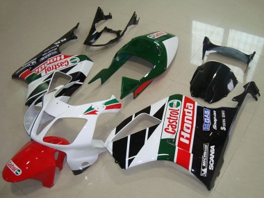 Cheap 2000-2006 Honda VTR1000 Motorcycle Fairing Kits - White Red Green Glossy Black Castrol